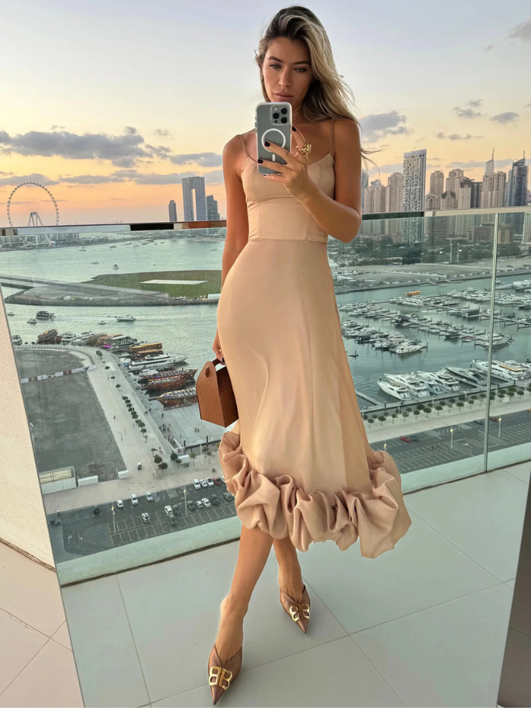 Violet™ | Elegantes Rüschenkleid