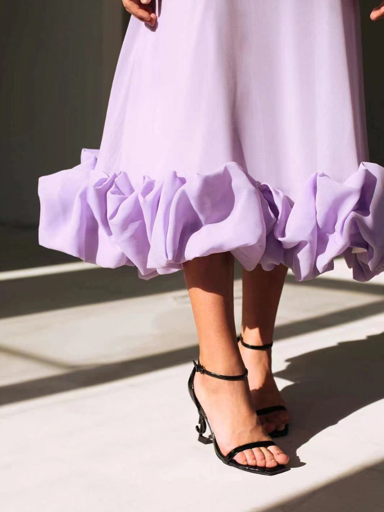 Violet™ | Elegantes Rüschenkleid