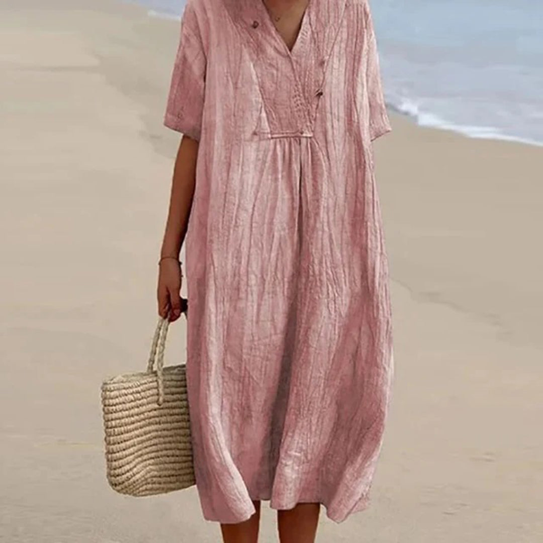 Kendra™ | Loose-fitting midi dress in casual style