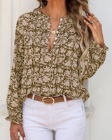 Rue Ethnic Floral Blouse