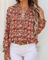 Rue Ethnic Floral Blouse
