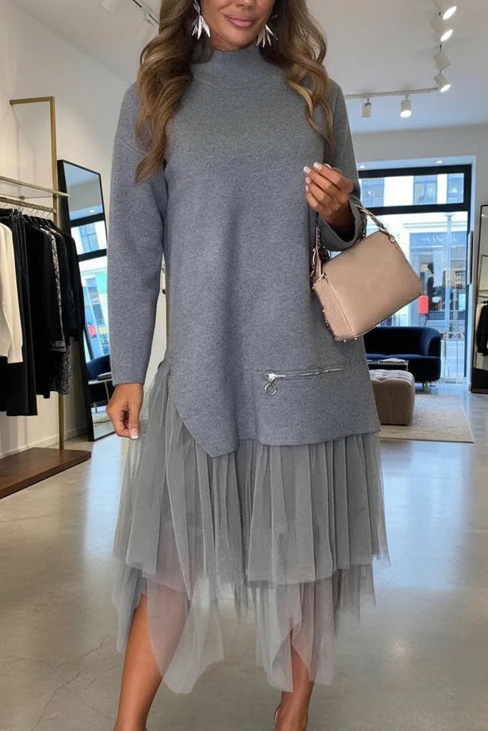 ADÉLIA™ | ZIPPER DETAIL DRESS