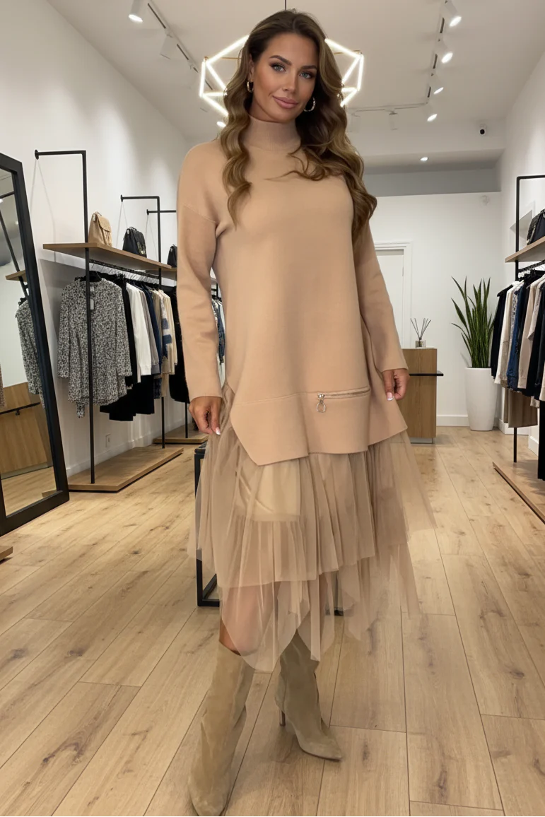 ADÉLIA™ | ZIPPER DETAIL DRESS