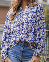 Rue Ethnic Floral Blouse