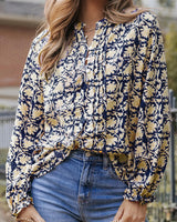 Rue Ethnic Floral Blouse