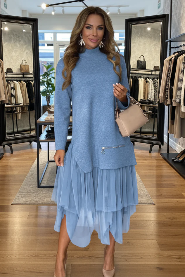 ADÉLIA™ | ZIPPER DETAIL DRESS