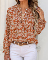 Rue Ethnic Floral Blouse