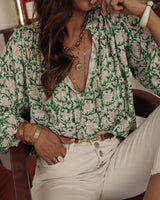 Rue Ethnic Floral Blouse