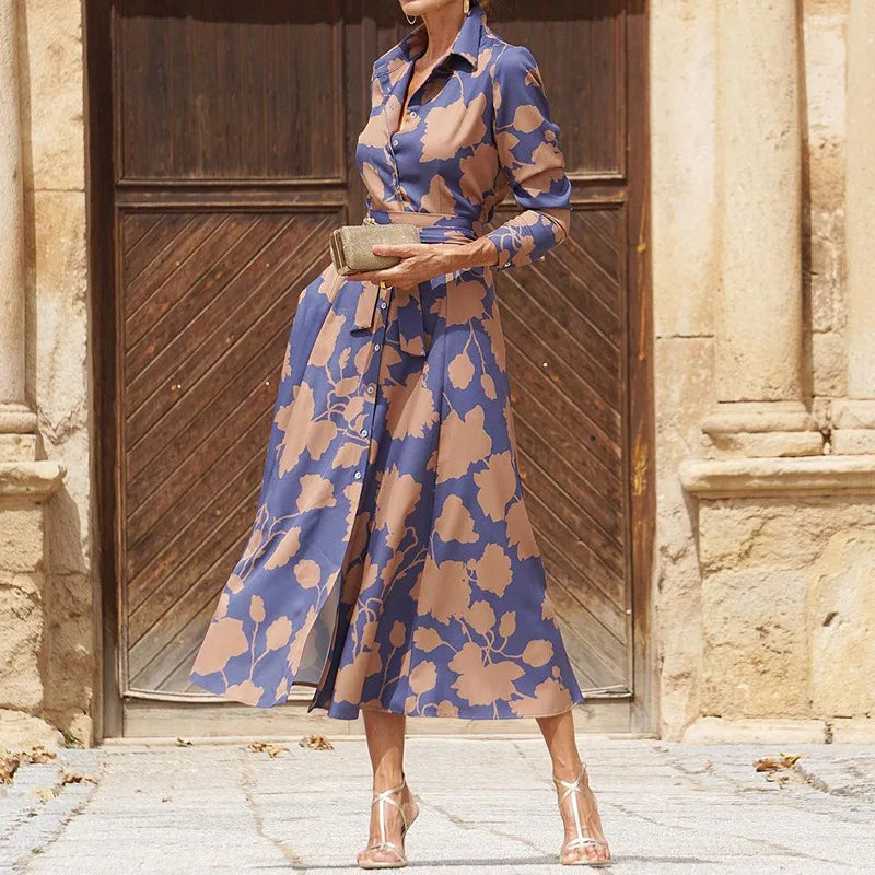 Mariella™ | Classic dress with waist tie