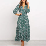 Marina™ | Floral button-front midi dress