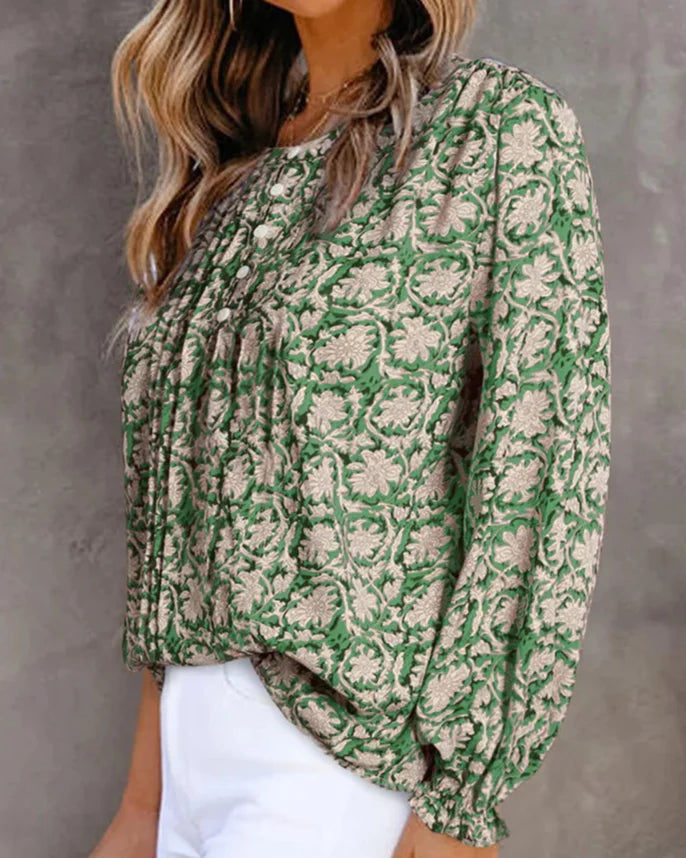 Rue Ethnic Floral Bluse