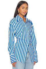 Hole button-up shirt