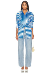 Hole button-up shirt