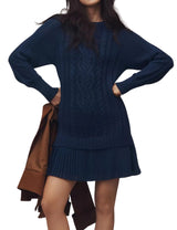 Cable-Knit Sweater Dress