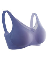 LOSHA Laser-Cut Super Soft Wide Strap Bra – Grey