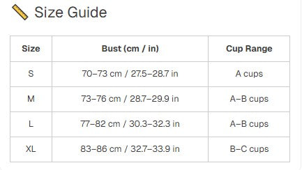 Size chart for Plushie Lingerie Sets 🧸