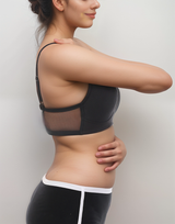 Full Coverage Bra, Super Support, Seamless Molded Cups, Minimizer – Black