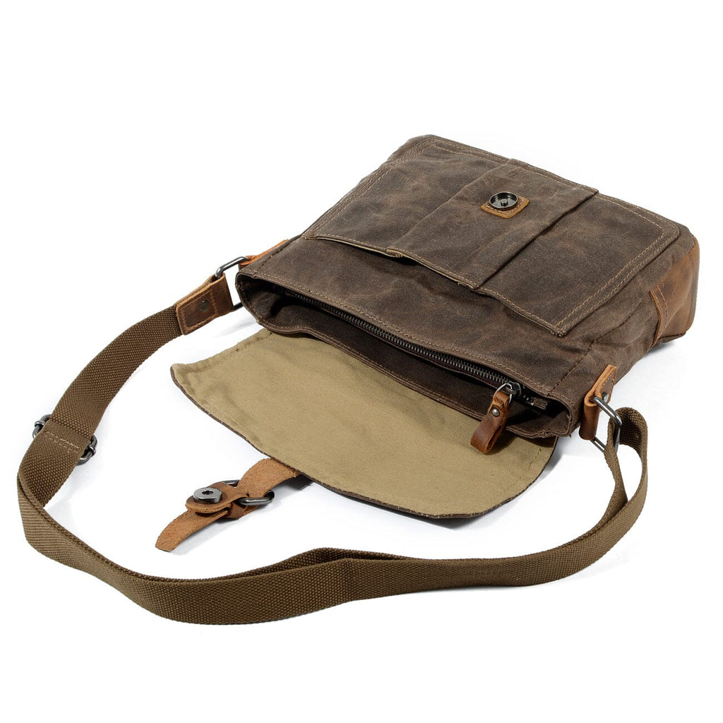 Small Canvas Messenger Bag | Theron 