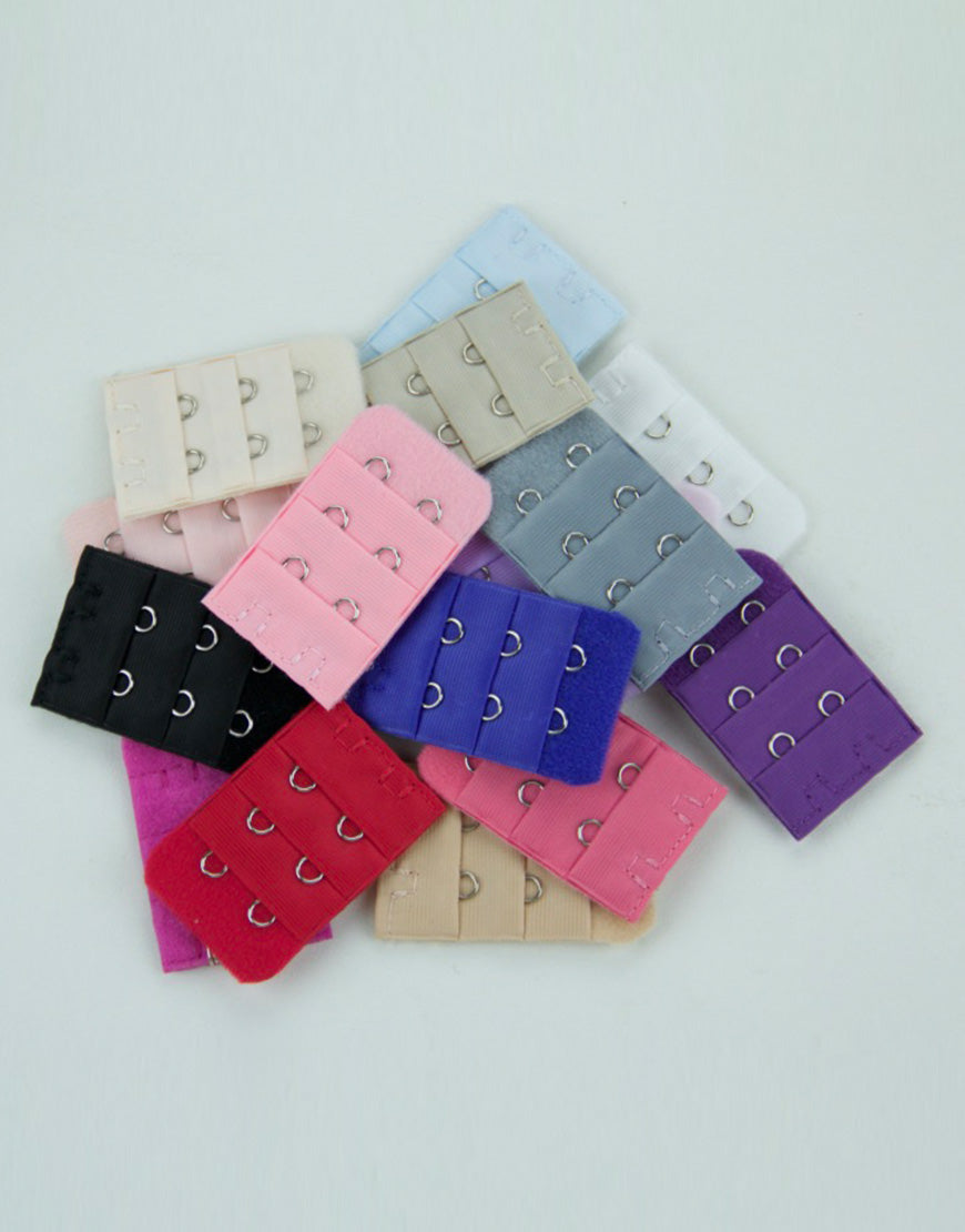 Bra extender with 2 hooks and 3 rows of spacing