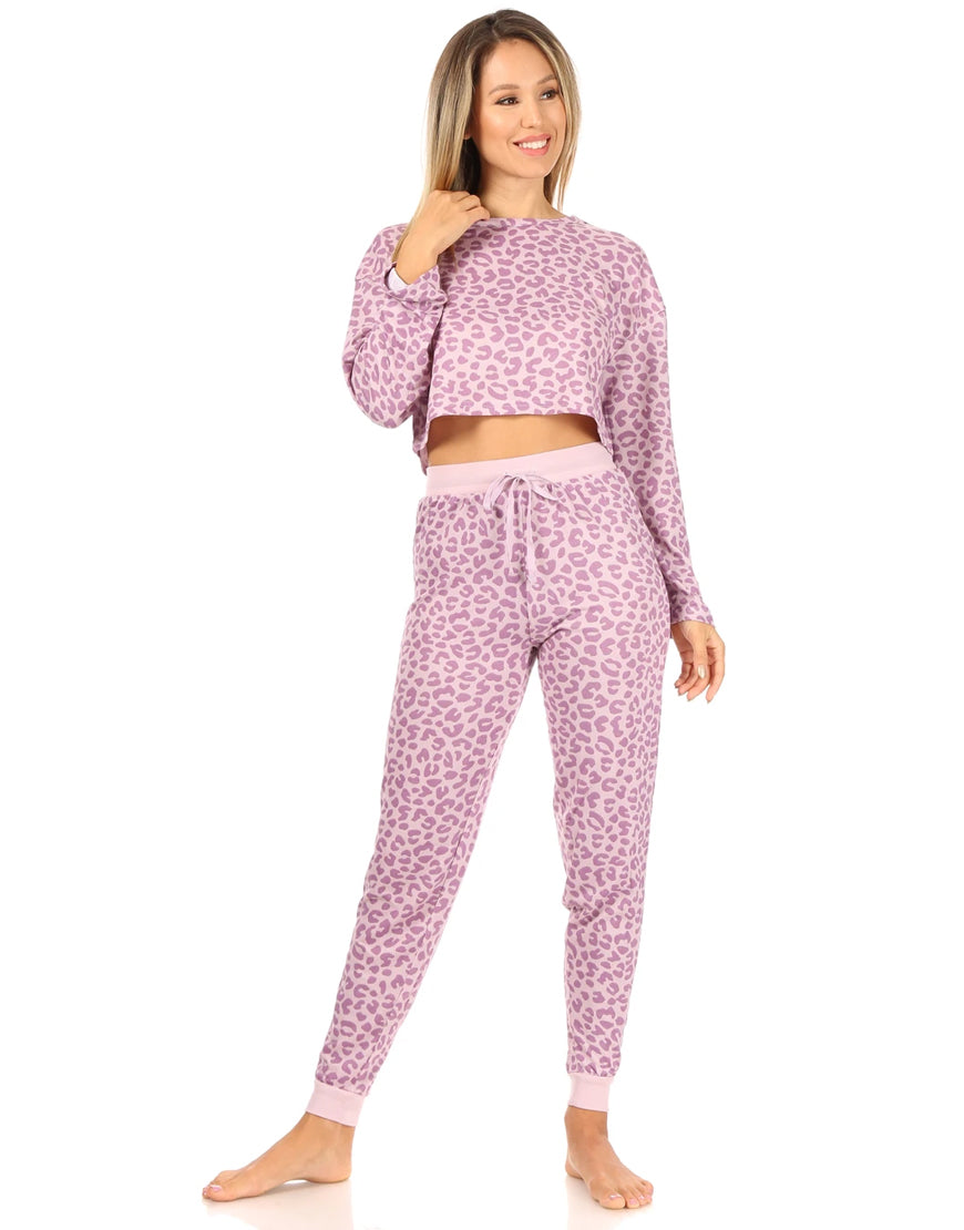 Cropped top with sweatpants – Keepsake Lilac