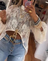 Nyxelle lace maxi top