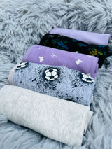 PACK MIT 5 SUPER WEICHEN BAUMWOLL-STRETCH PRINTED BIKINI-SLIPS - FUSSBALL