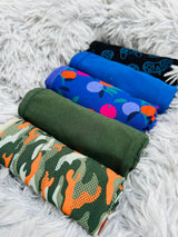 PACK OF 5 SUPER SOFT COTTON STRETCH PRINTED BIKINI BRIEFS - ARMY GREEN