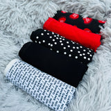 PACK OF 5 SUPER SOFT COTTON STRETCH PRINTED BIKINI BRIEFS - RED HEARTS