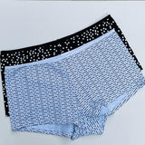 SUPER WEICHE PACK MIT 2 BOYSHORTS BAUMWOLL-SLIPS - PUNKTE + GAME ON