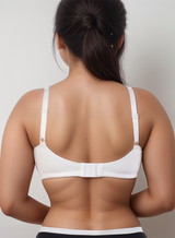 Baumwoll-BH, doppellagig, Sag Lift Minimizer – Weiß