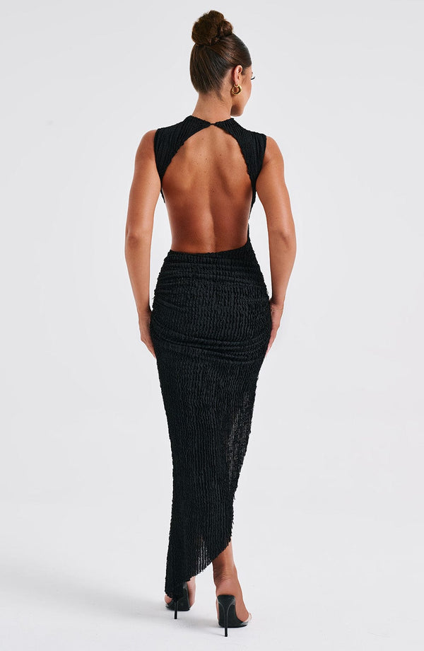 Soraya™ | Asymmetric structured midi dress