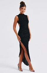 Soraya™ | Asymmetric structured midi dress