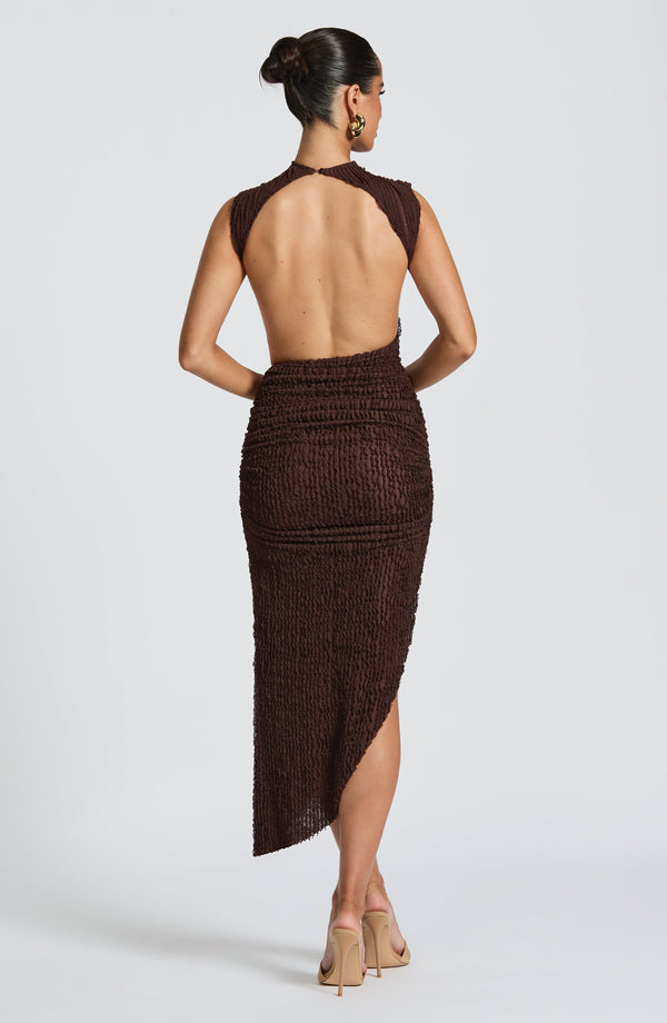 Soraya™ | Asymmetric structured midi dress