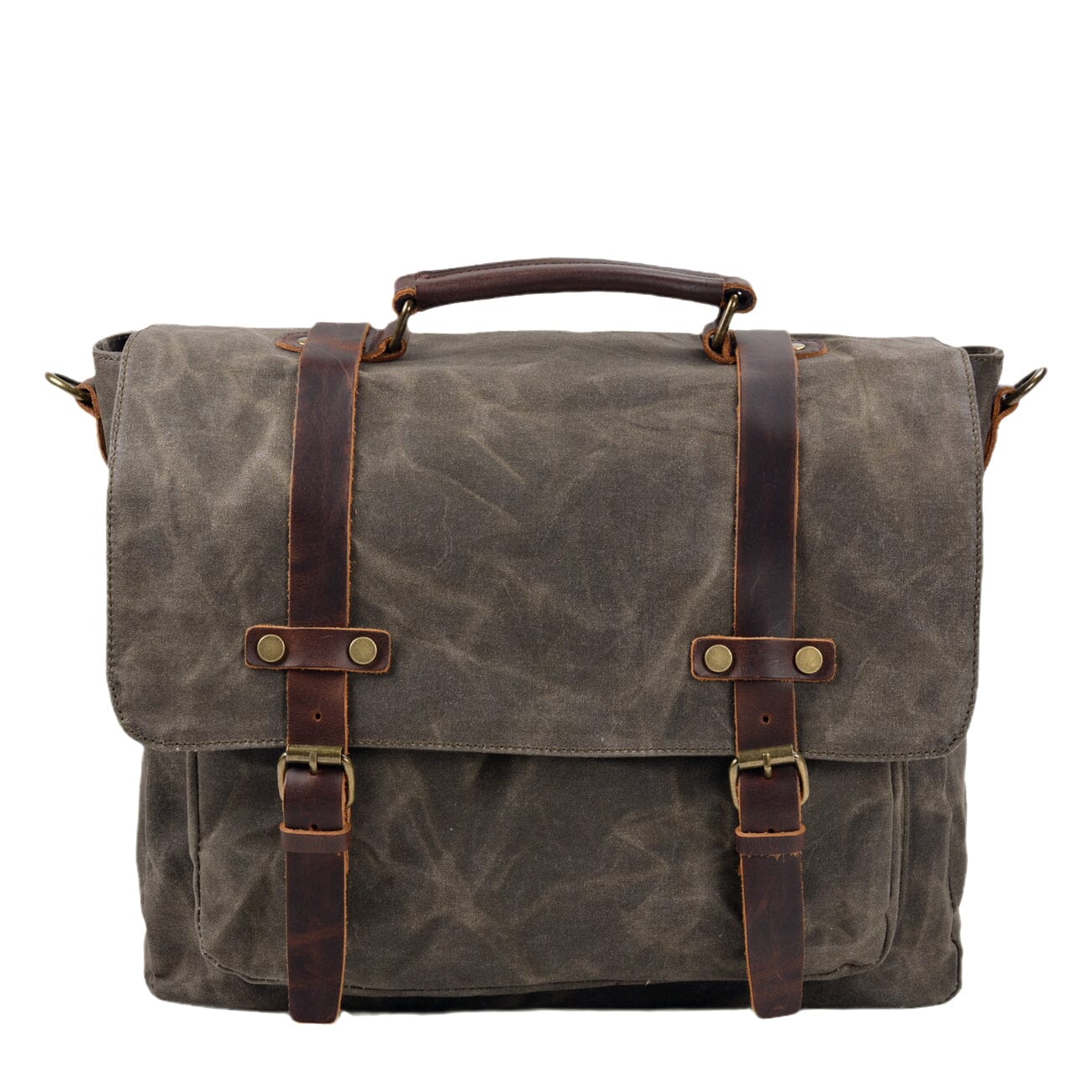 Canvas and Leather Messenger Bag | Wilder 