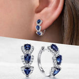 Royal | Sapphire Crest Earrings