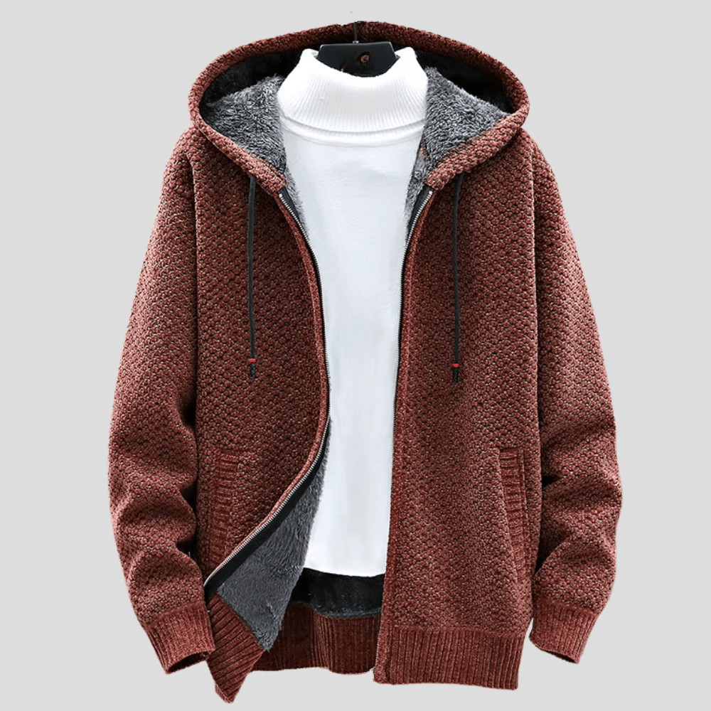 Alaric™ | Heritage knit zip hoodie