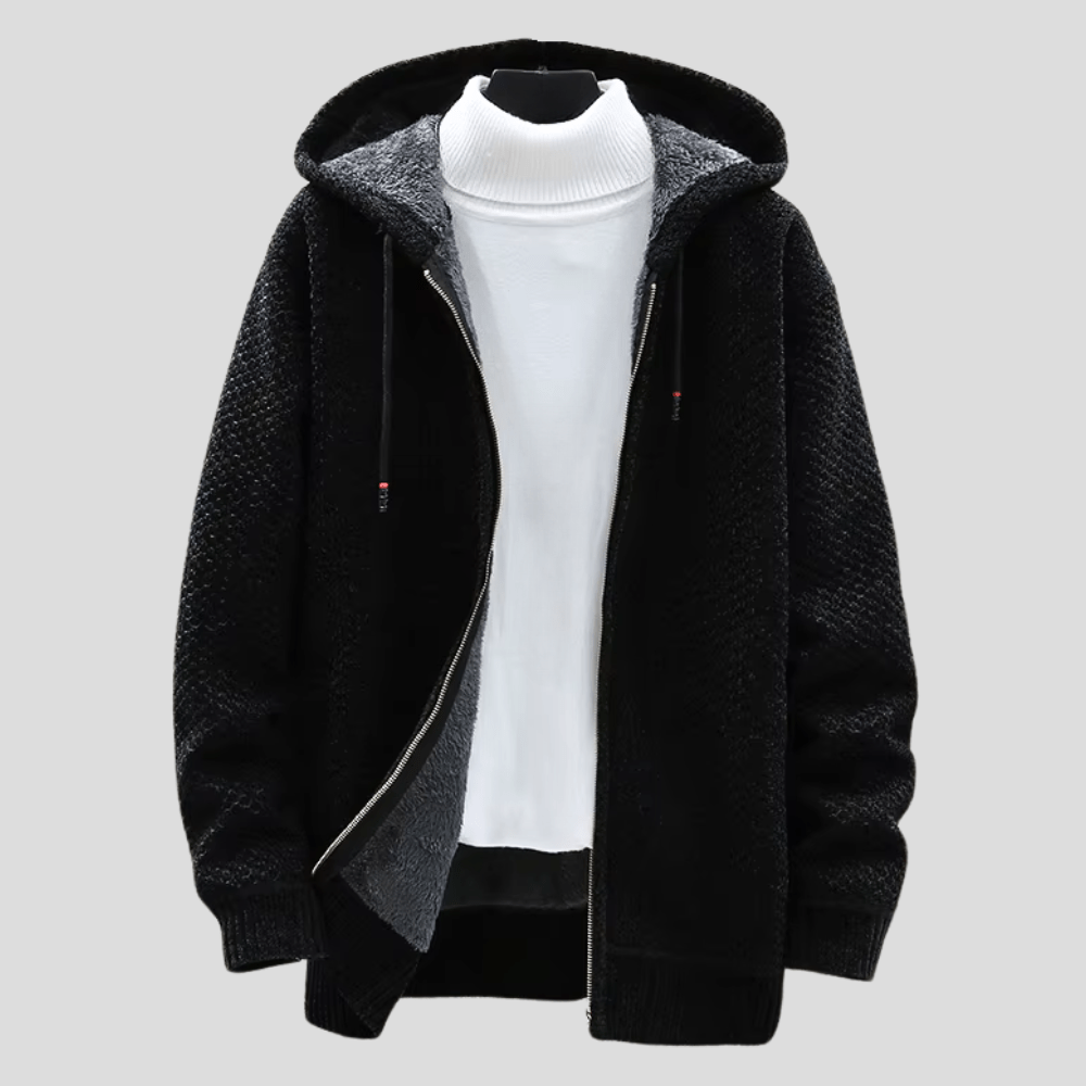 Alaric™ | Heritage knit zip hoodie
