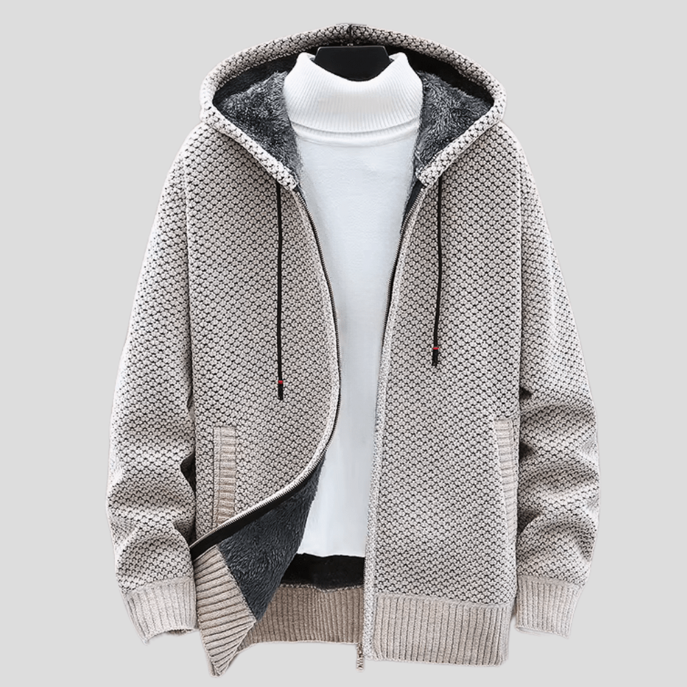 Alaric™ | Heritage knit zip hoodie