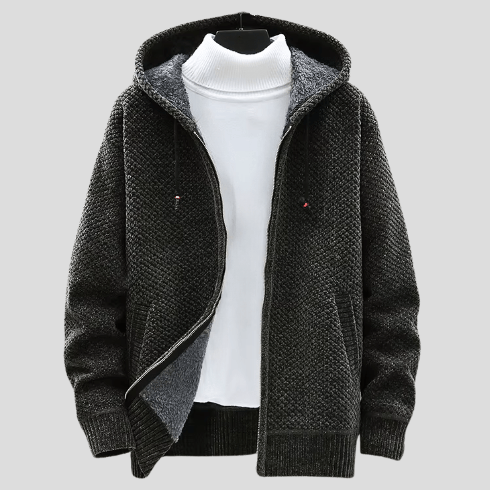 Alaric™ | Heritage knit zip hoodie