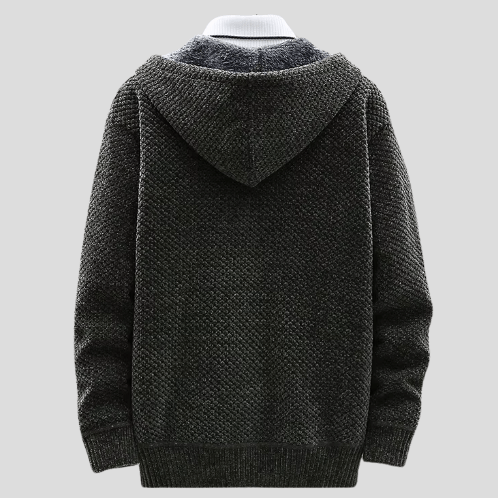Alaric™ | Heritage knit zip hoodie