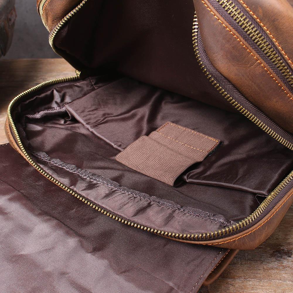Stellan™ | Brauner Leder-Rucksack