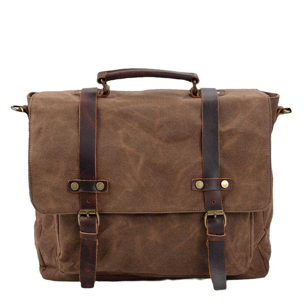Canvas and Leather Messenger Bag | Wilder 