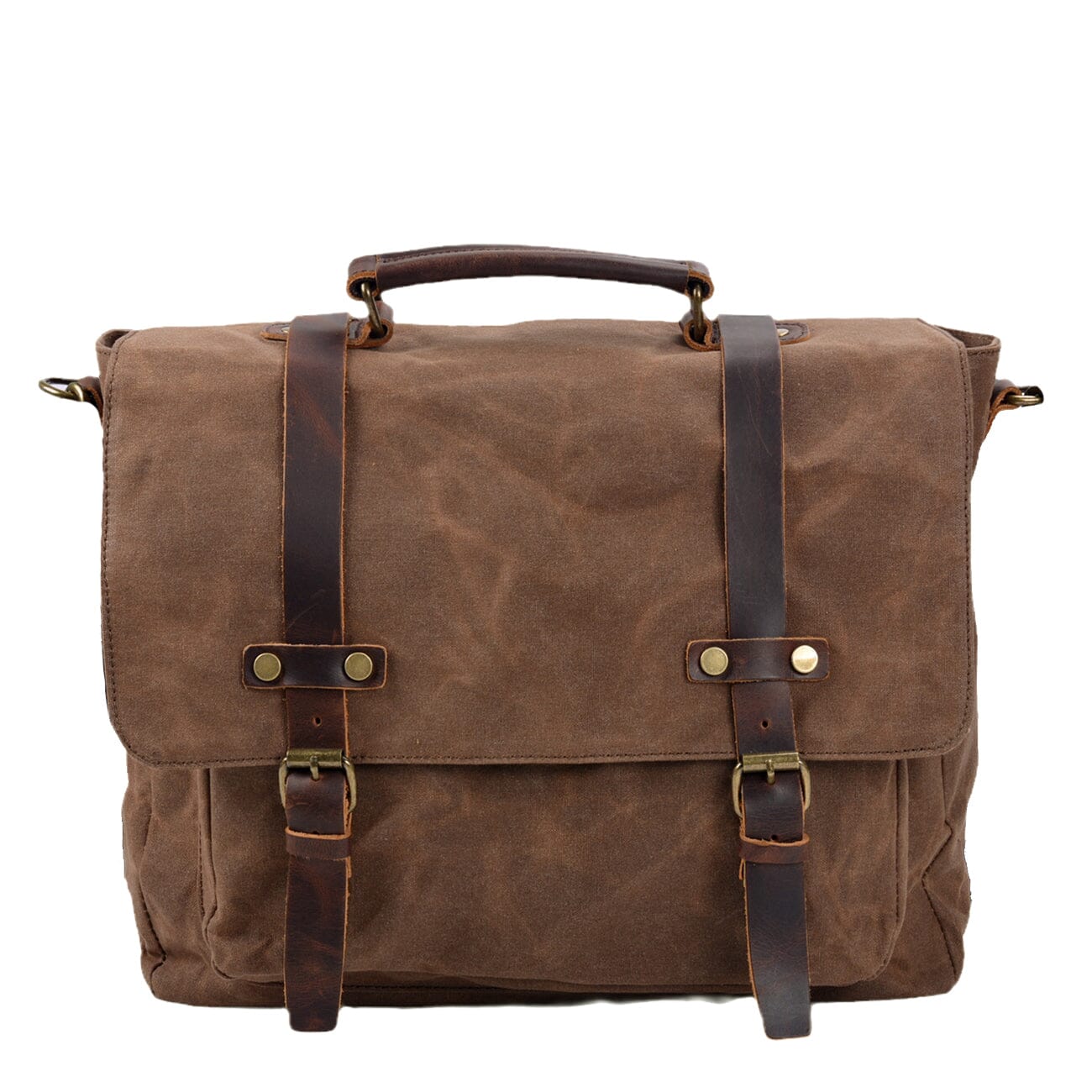 Canvas and Leather Messenger Bag | Wilder 