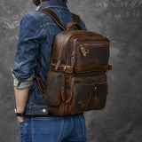 Journey™ | Brown Leather Backpack