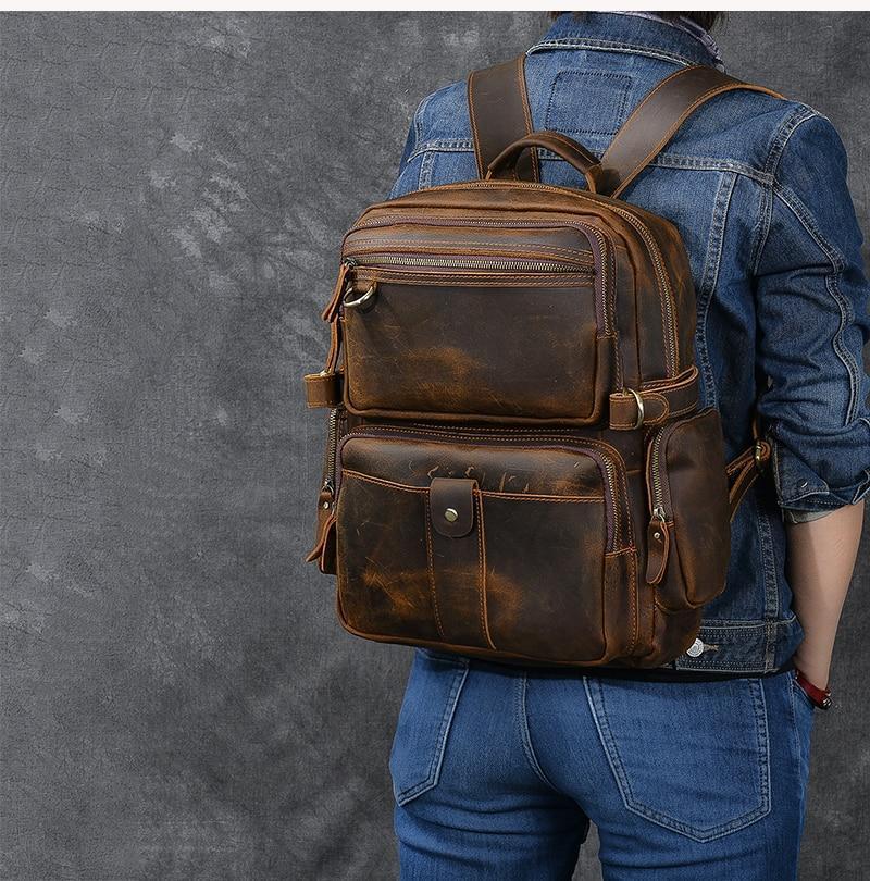 Journey™ | Brauner Leder-Rucksack