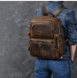Journey™ | Brown Leather Backpack