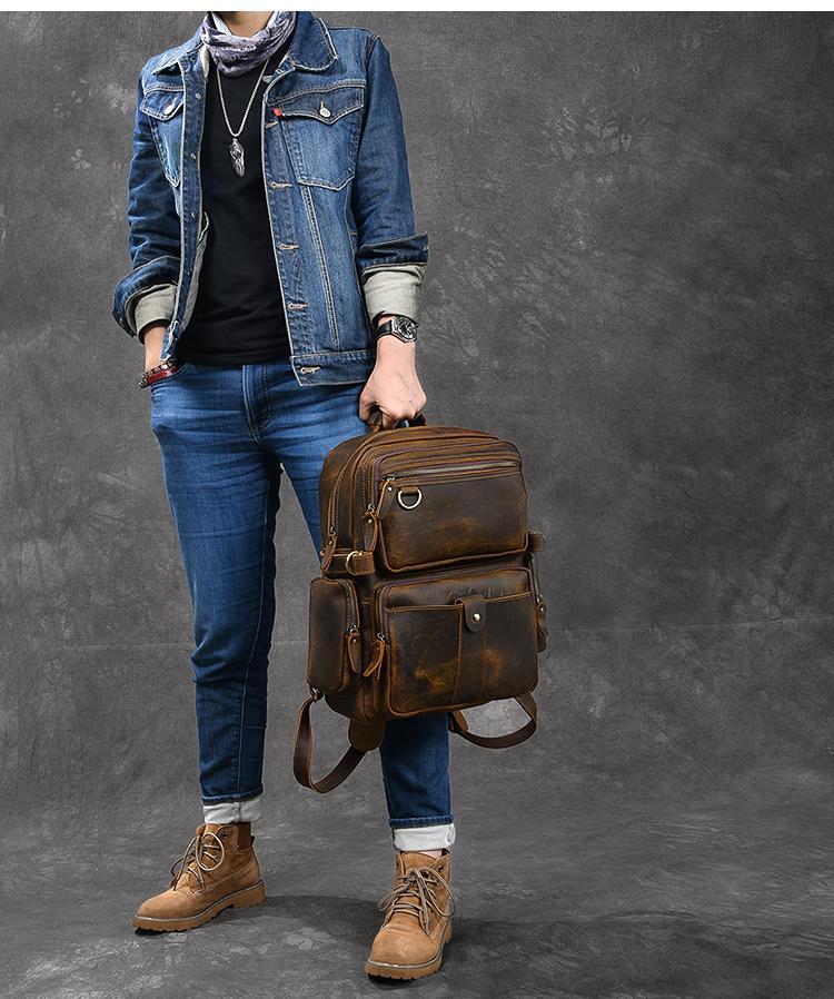 Journey™ | Brauner Leder-Rucksack