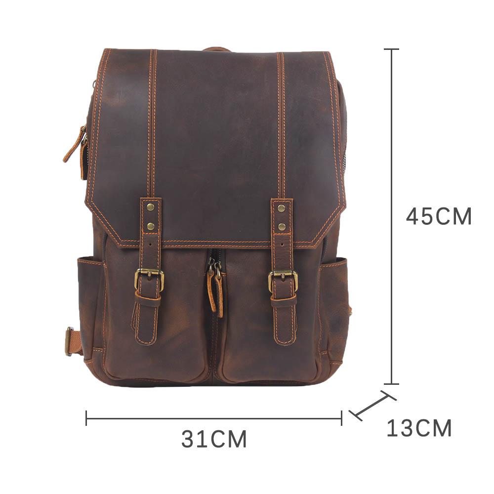 Stellan™ | Brauner Leder-Rucksack