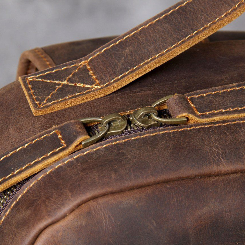 Corbinian™ | Hellbrauner Leder-Rucksack