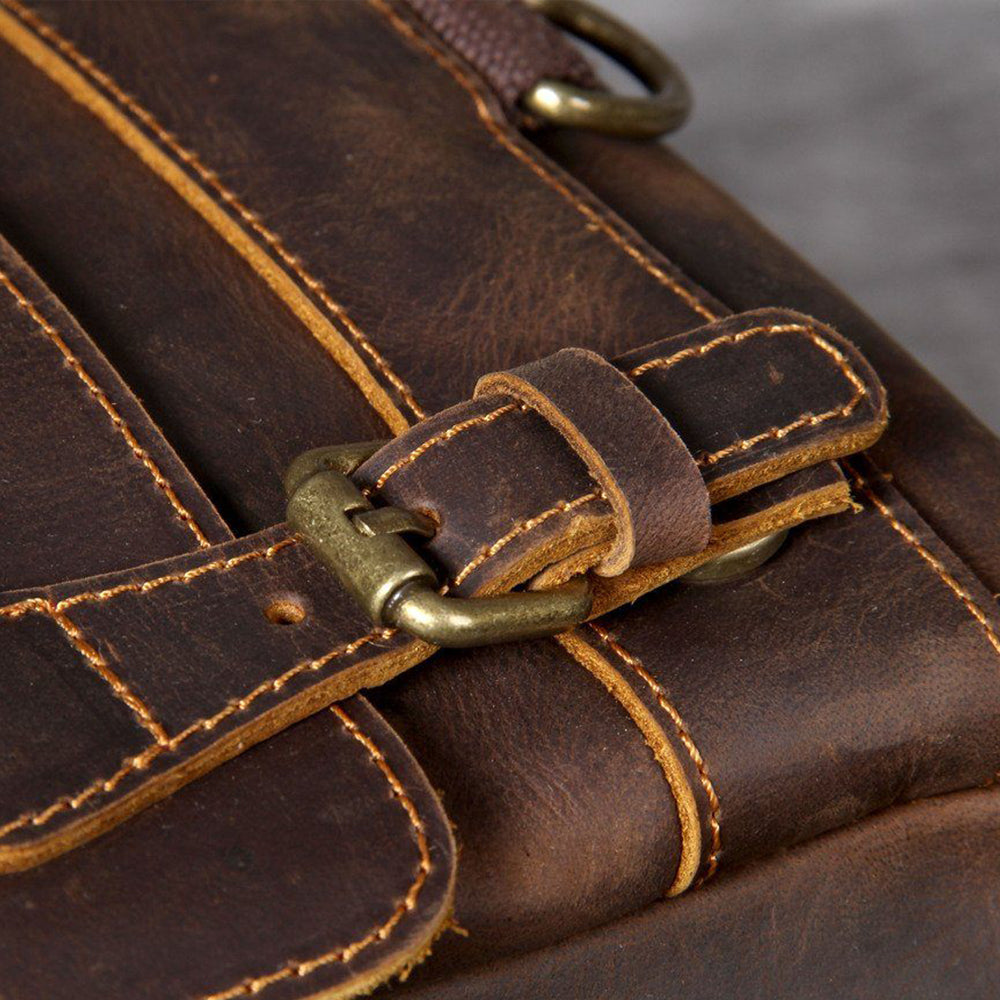 Corbinian™ | Hellbrauner Leder-Rucksack